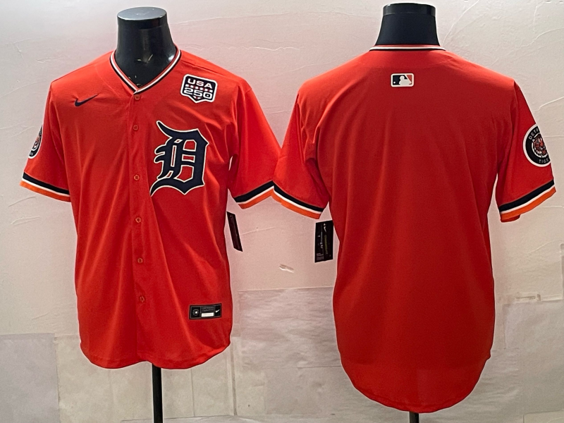 Men Detroit Tigers blank orange Game Nike MLB Jersey14002
